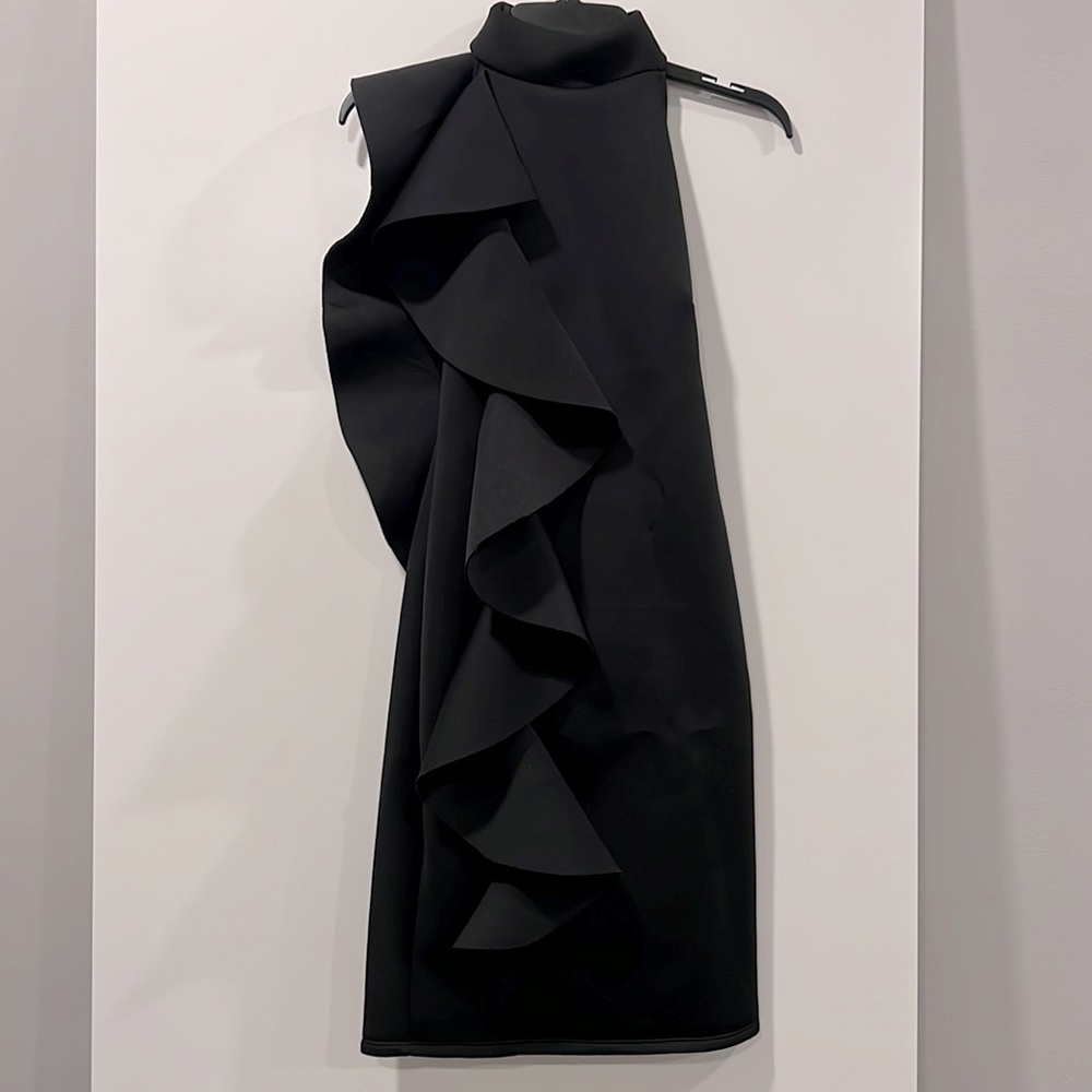 Black Ruffled Dress